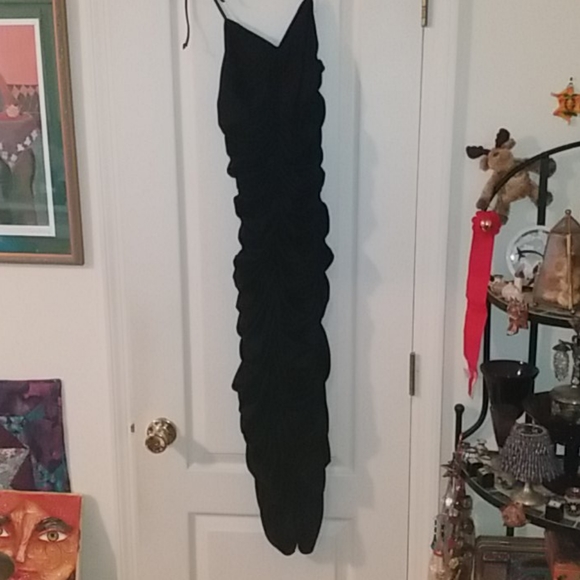 black drape dress - Picture 2 of 2